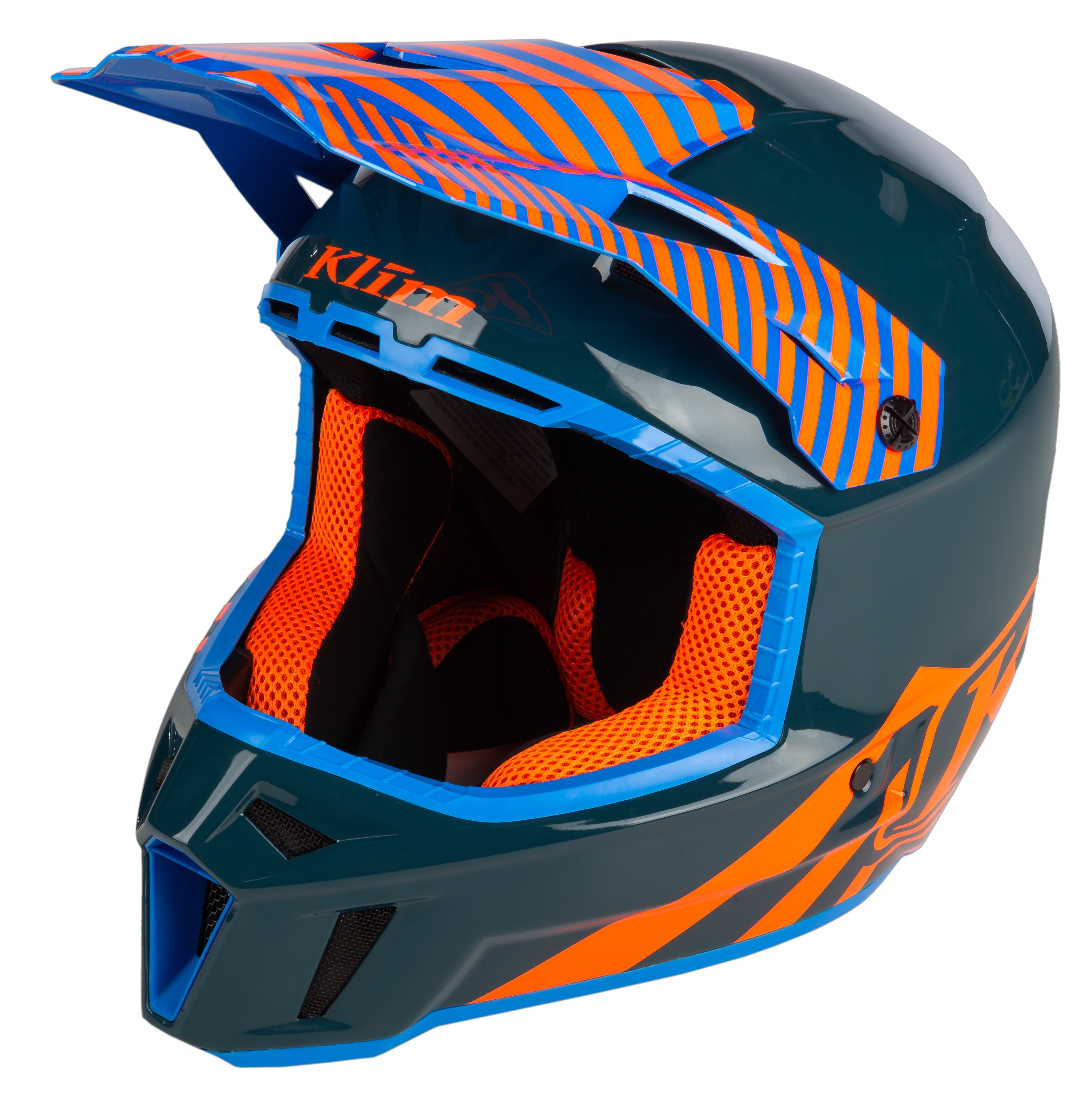 Main image of Klim F3 Carbon Off-Road Helmet ECE (Illusion Striking Petrol)